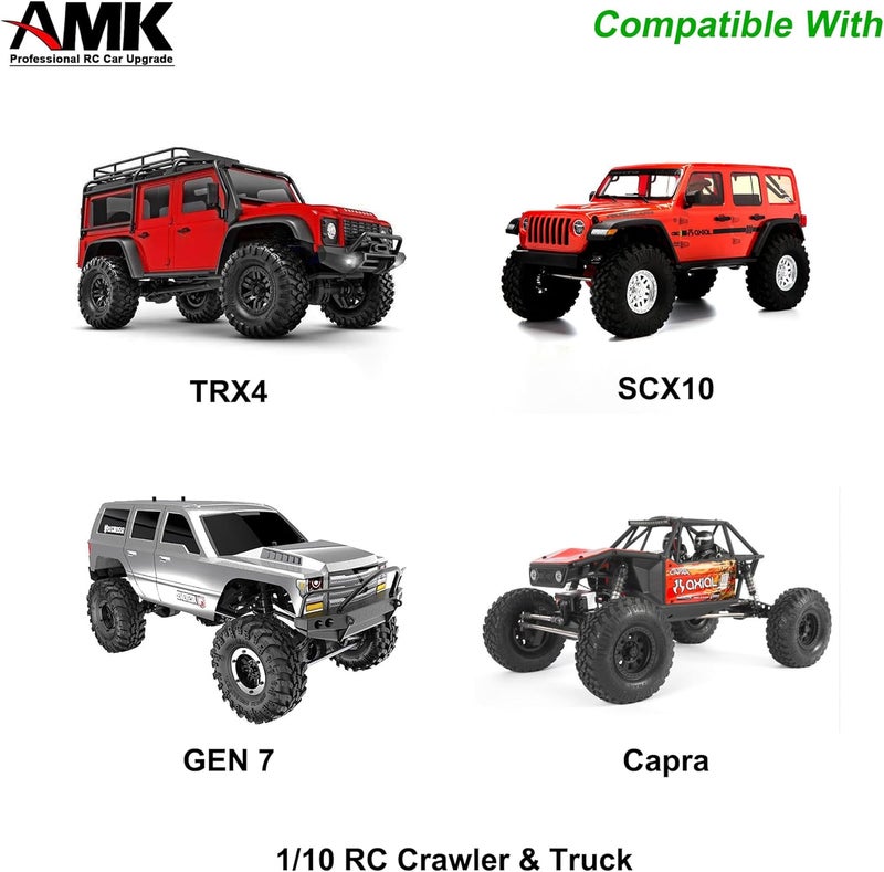 AMK 68-229mm Severable Ruled SCX10 Driveshaft Stainless Steel TRX4 Drive Shaft for 1/10 RC Crawler Sportys Scalers GSPEED Axial Capra UTB10 Pro Upgrades DIY LCG Rig (1Pcs Silver) - Image 2